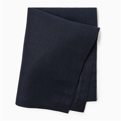 Набор салфеток «Этель» Linen collection, 30×40 см - 4 шт., 100% лён 170 г/м², тёмно-синий
