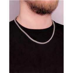 Цепь из серебра Каре родированная, сечение 0,7 каре0,7