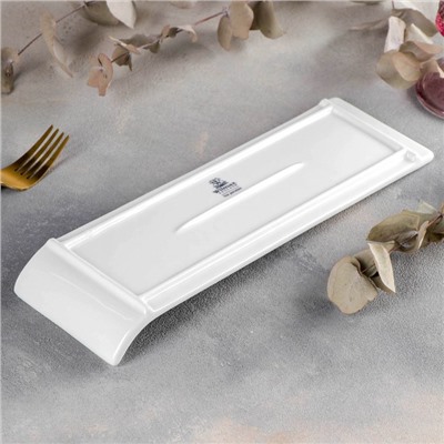 Блюдо Wilmax, 30,5×9,5 см, фарфор, цвет белый
