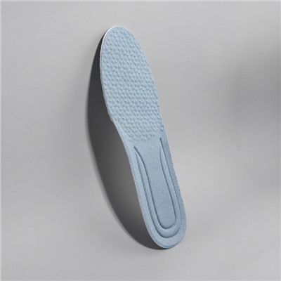 Стельки для обуви, амортизирующие, р-р RU до 38 (р-р Пр-ля до 40), 25 см, пара, серые