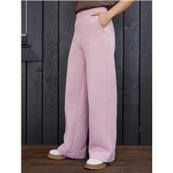 Брюки теплые прямые из футера трехнитики c начесом