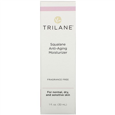 Trilane, Squalane Anti-Aging Moisturizer, Fragrance Free, 1 fl oz (30 ml)