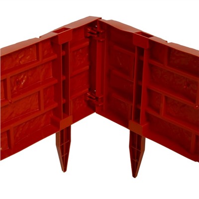 Грядка пластиковая, 4 секции, 45×45×20 см, цвет терракот