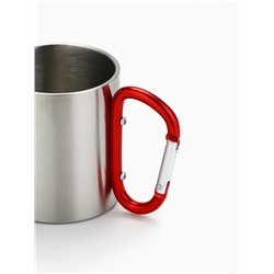 Кружка туристическая с карабином «Россия», 180 мл