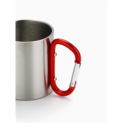 Кружка туристическая с карабином «Россия», 180 мл