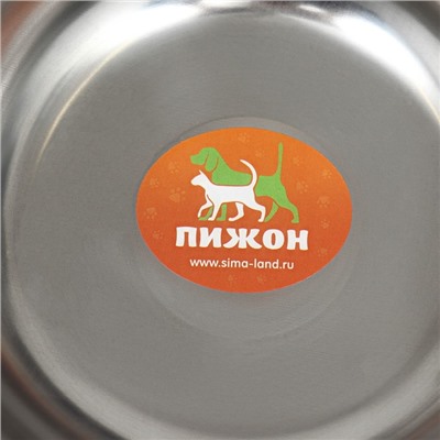 Миска металлическая эконом, 1.5 л, 25×6 см