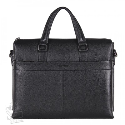 Портфель мужской кожаный 8688-3H black Heanbag