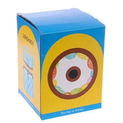 Ланч бокс TAKE IT EASY, 630 мл, 11×15 см, нержавеющая сталь, жёлтый