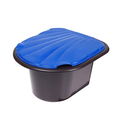 Ведро-туалет 11 л, коричневый