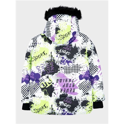 Куртка текстильная с полиуретановым покрытием для девочек
