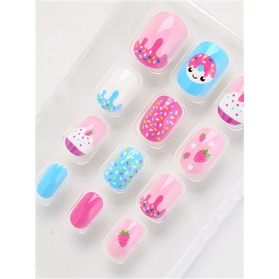 Детские накладные ногти «Сладкий десерт», 12 шт.