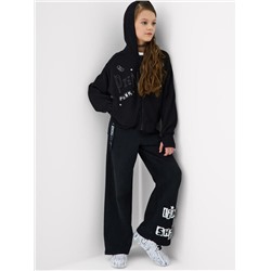 Брюки текстильные джинсовые для девочек