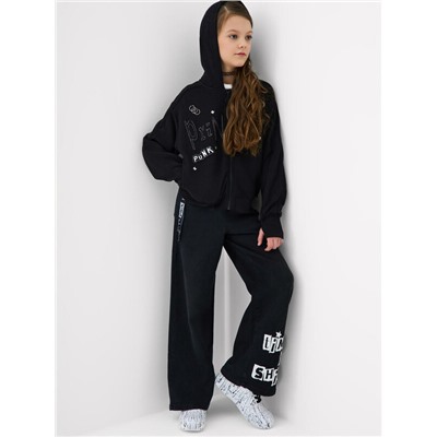 Брюки текстильные джинсовые для девочек