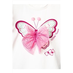 Комплект детский трикотажный для девочек: джемпер (футболка), юбка-шорты PLAYTODAY, 1240076