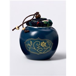 Набор для чайной церемонии ДЖЕКИЧАЙ «Сайдзё», 8 предметов, на 4 персоны, чашка 45 мл, чайник 285 мл, керамика, синий