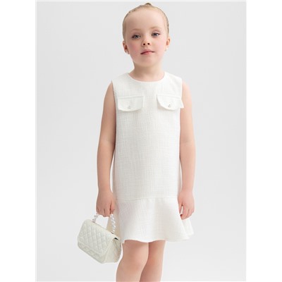 Сарафан для девочки, MINAKU :Party Dress, цвет белый, рост 110 см