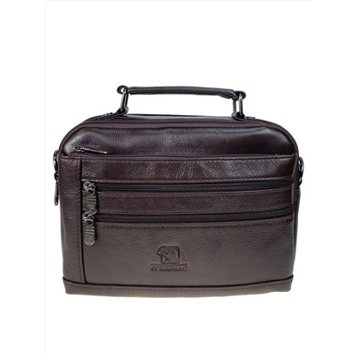 Сумка мужская из натуральной кожи, цвет коричневый
