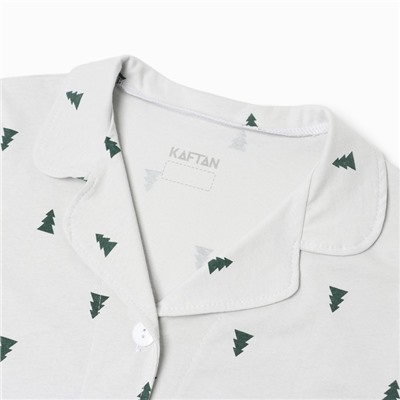 Пижама новогодняя женская (футболка, брюки) KAFTAN «Елки», размер 40-42