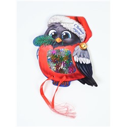 УЦЕНКА Праздничное конфетти «С Новым Годом!»Снегирь, цветные снежинки 14 г