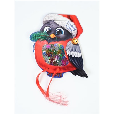 УЦЕНКА Праздничное конфетти «С Новым Годом!»Снегирь, цветные снежинки 14 г