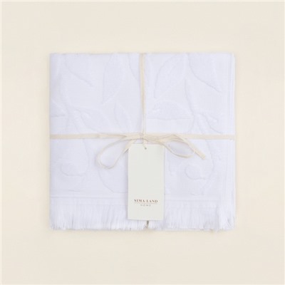 Полотенце махровое SL HOME: Boho "Блан де Блан" 100х180 см, 100% хлопок, 520 г/м2