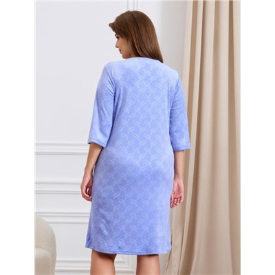 Халат Бархат (Пыльно-голубой)