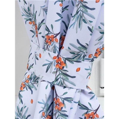 Комплект штор для кухни с подхватами Berry garden, 145×180 см-2 шт., 100% п/э