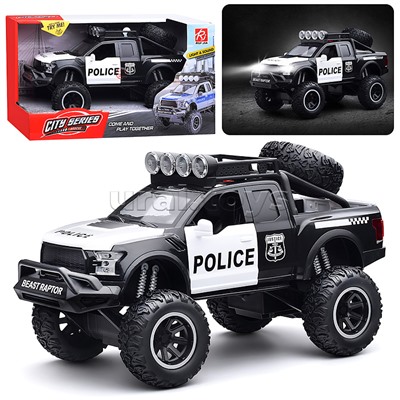 Машина "Полицейский патруль" (свет, звук) в коробке