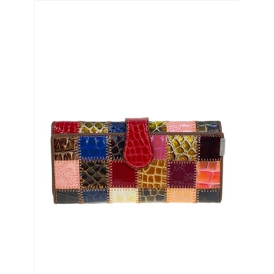 Женское портмоне из натуральной кожи мультицвет