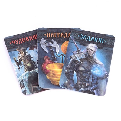 Настольная игра-ходилка квадрат "Рыцарь-маг. Очисти лес от нечисти" 40 карточек