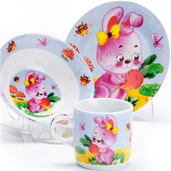 27327 Детский набор 3 пр "Зайка" LR (х12)