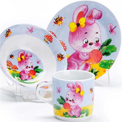 27327 Детский набор 3 пр "Зайка" LR (х12)