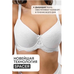 Бюстгальтер 2300 кружевной SPACER OIRO (Белый)