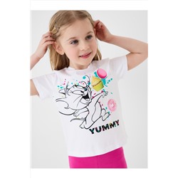 Фуфайка трикотажная для девочек (футболка) PLAYTODAY, 1240321