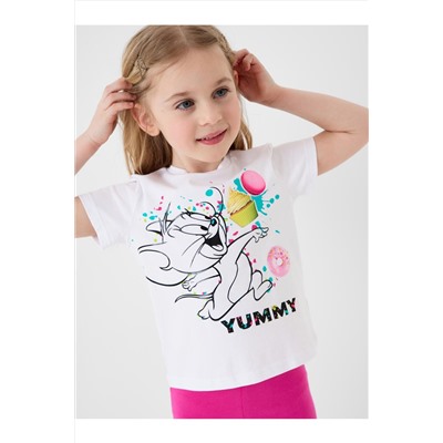 Фуфайка трикотажная для девочек (футболка) PLAYTODAY, 1240321