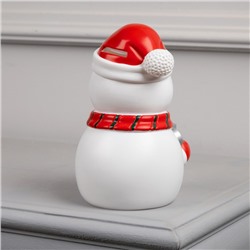 Светодиодная фигура «Снеговик» 9×20×9 см, пластик, батарейки LR44×3 (в комплекте), свечение тёплое белое