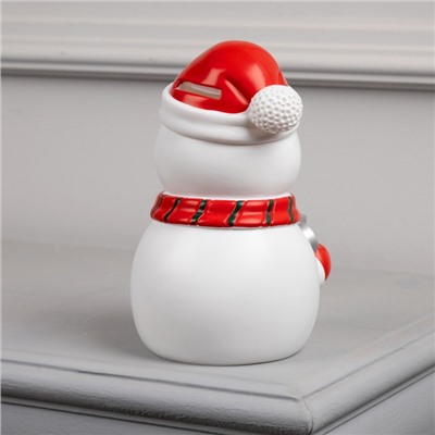 Светодиодная фигура «Снеговик» 9×20×9 см, пластик, батарейки LR44×3 (в комплекте), свечение тёплое белое