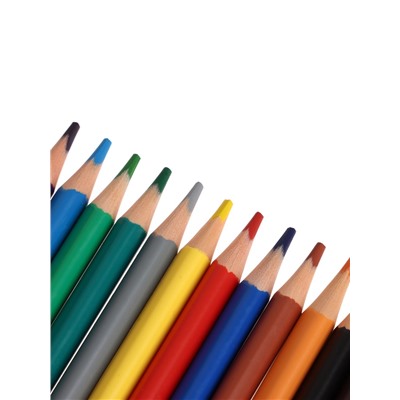 Карандаши цветные 18 цветов BrunoVisconti. FunColor, пластиковые, трёхгранные, МИКС