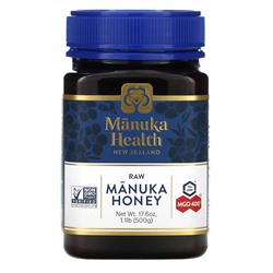 Manuka Health, Мед манука, MGO 400+, 500 г (1,1 фунта)