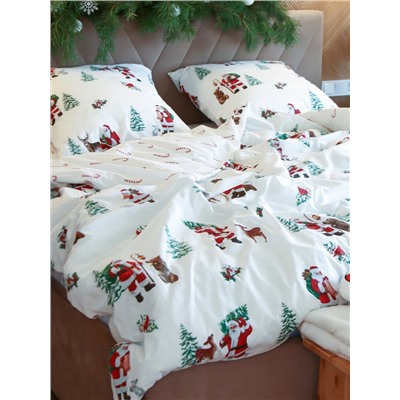 Постельное бельё 1.5-спальное «Этель. Новогодний лес», поплин