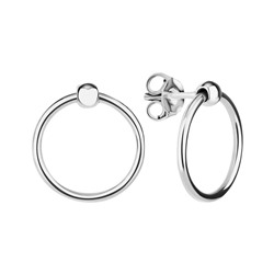 Серьги из серебра без вставки, Л-10069