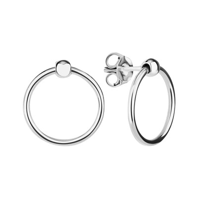 Серьги из серебра без вставки, Л-10069
