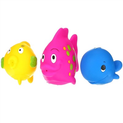 Nuby, веселые рыбки, игрушки для ванной, для детей от 6 месяцев, 3 шт. в упаковке