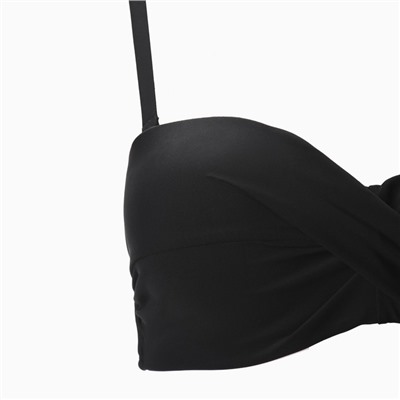 Купальник раздельный женский (плавки 2 шт.), размер 50, чёрный (46)