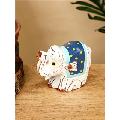 Сувенир «Слонёнок», 12×5.5×9 см, дерево, белый