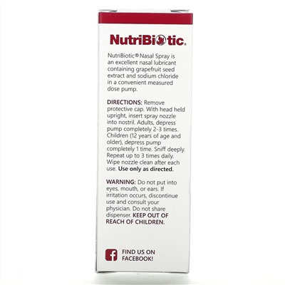 NutriBiotic, назальный спрей, 29,5 мл (1 жидк. унция)