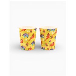 Набор одноразовой бумажной посуды, 20 предметов: 10 стаканов, 10 тарелок, Ум и Хрум