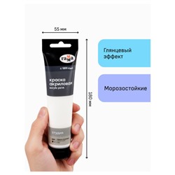 Акриловая краска 110 мл "Студия" белила титановые, в тубе 2802110009 Гамма