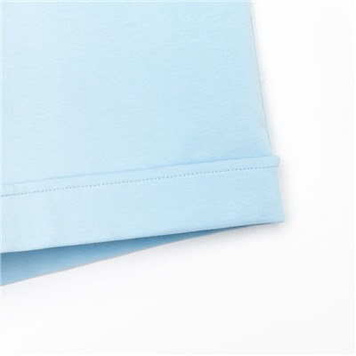 Костюм женский (толстовка, шорты) MIST, размер 40-42, голубой