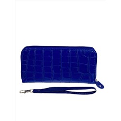 Женское портмоне из искусственной кожи, цвет синий